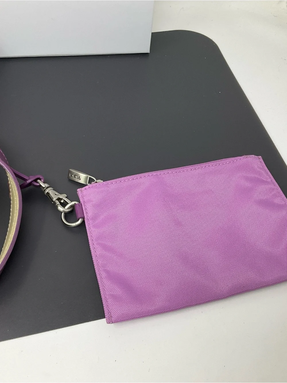 Tumi ballistic nylon Lavender and purple briefcase/satchel